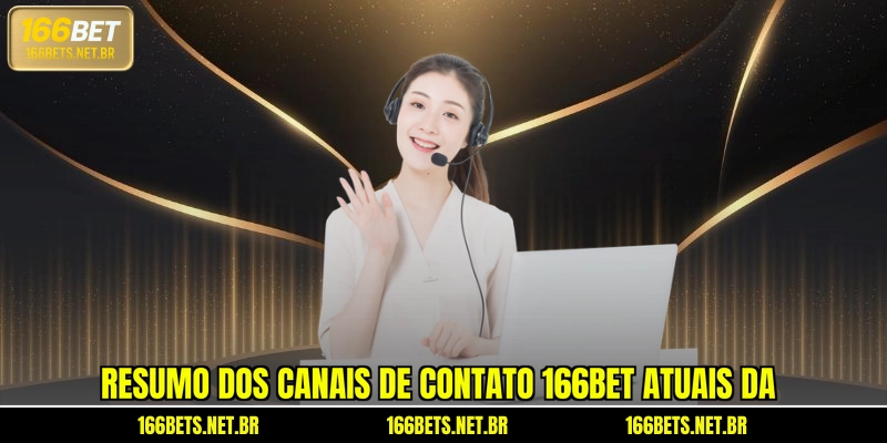 Resumo dos canais de contato 166BET atuais da
